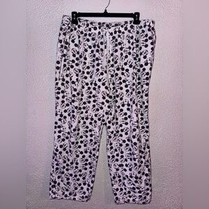 Disney Black and White Mickey Mouse Pajama Pants